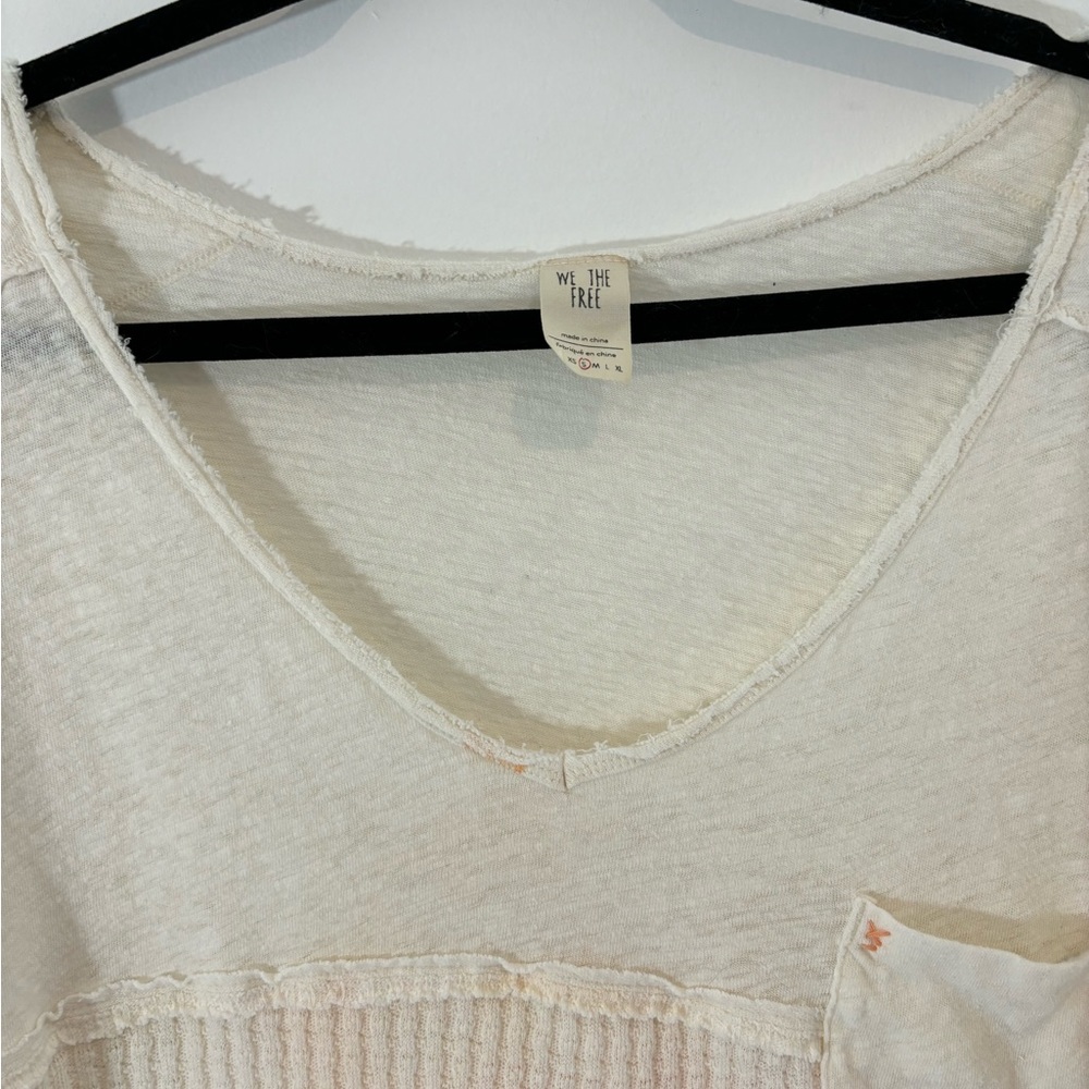 We the Free Size Small Oversized Cropped Ombré Short Sleeve Shirt Tshirt Casual - Picture 6 of 10